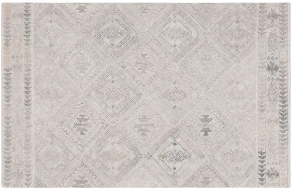 Aria Hand Tufted Rug, Grey/Beige