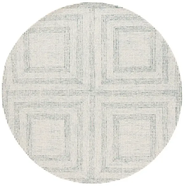 Ronen Hand Tufted Rug, Ivory/Blue