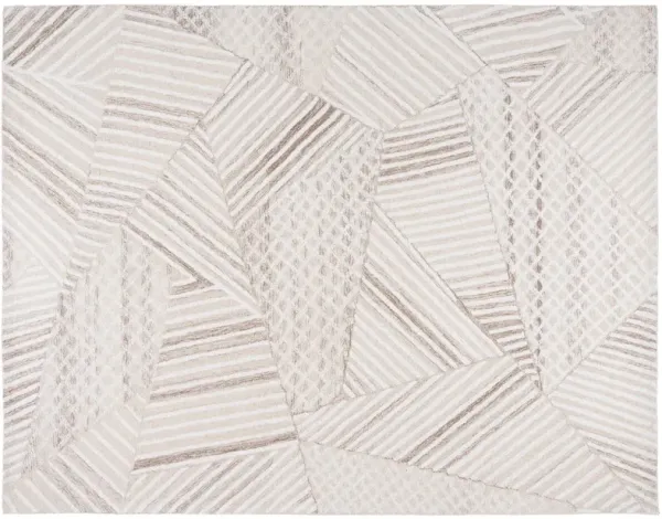 Zimri Hand Tufted Rug, Ivory/Light Brown