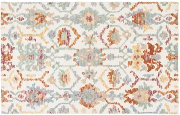 Hendrix Hand Tufted Wool Rug, Ivory/Green