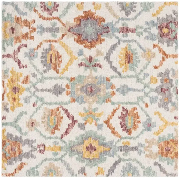 Hendrix Hand Tufted Wool Rug, Ivory/Green