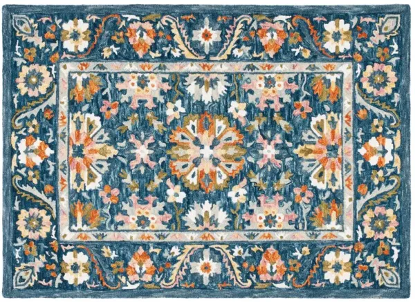 Walter Hand Tufted Rug, Blue/Green