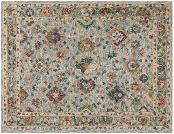 Kenneth Hand Tufted Rug, Grey/Green