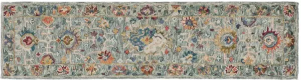 Kenneth Hand Tufted Rug, Grey/Green