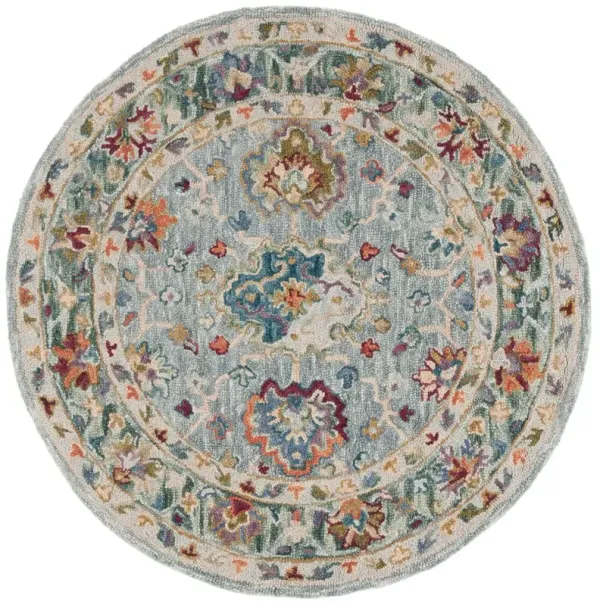 Kenneth Hand Tufted Rug, Grey/Green