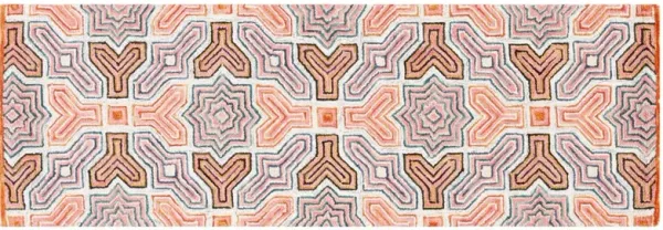 Phil Hand Tufted Rug, Pink/Orange