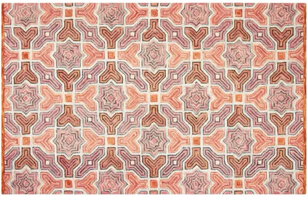 Phil Hand Tufted Rug, Pink/Orange