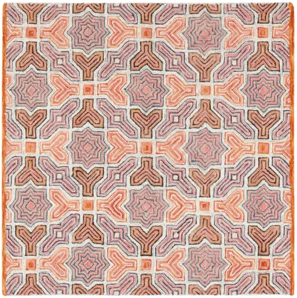 Phil Hand Tufted Rug, Pink/Orange
