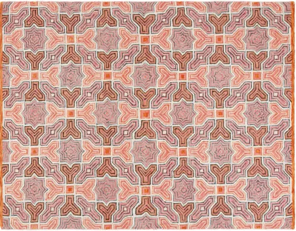 Phil Hand Tufted Rug, Pink/Orange