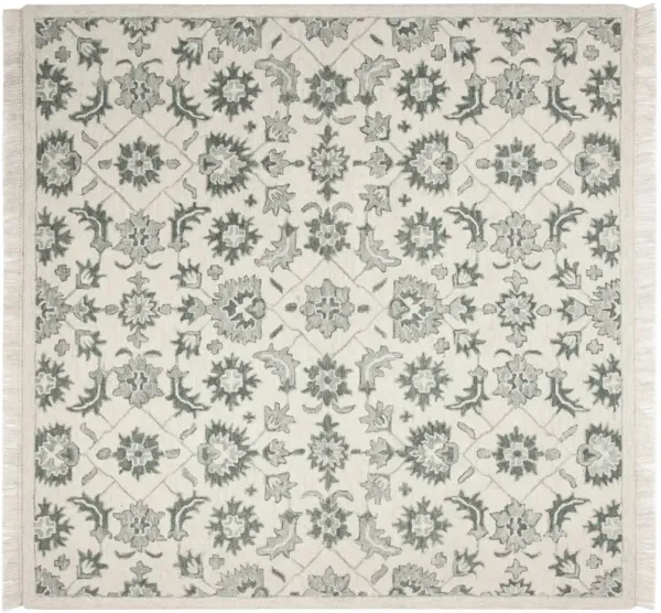 Hans Hand Tufted Rug, Green/Grey