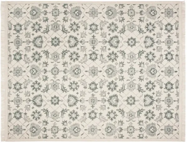 Hans Hand Tufted Rug, Green/Grey