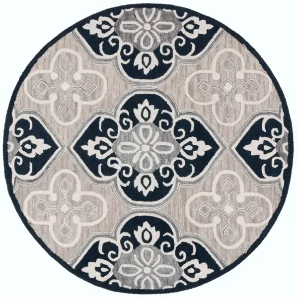 Maia Hand Tufted Rug, Blue/Ivory
