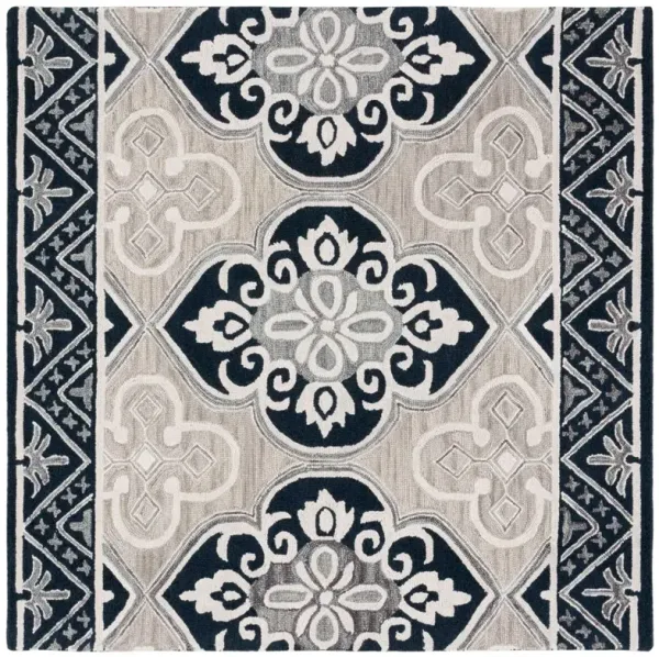 Maia Hand Tufted Rug, Blue/Ivory