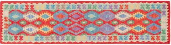 Malia Hand Tufted Rug, Red/Blue