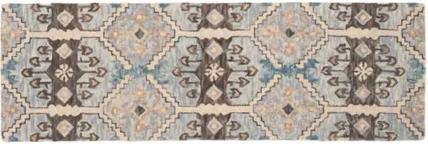 Huron Hand Tufted Rug, Light Blue/Cream