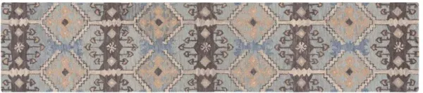 Huron Hand Tufted Rug, Light Blue/Cream