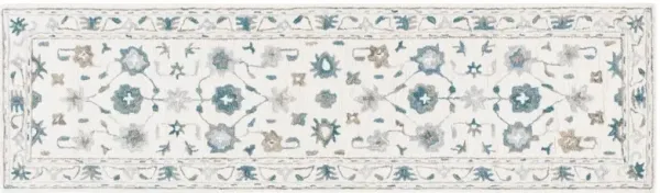 Marlowe Hand Tufted Rug, Ivory/Blue