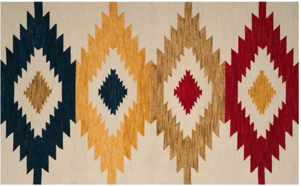 Minnie Hand Tufted Rug, Ivory/Multi