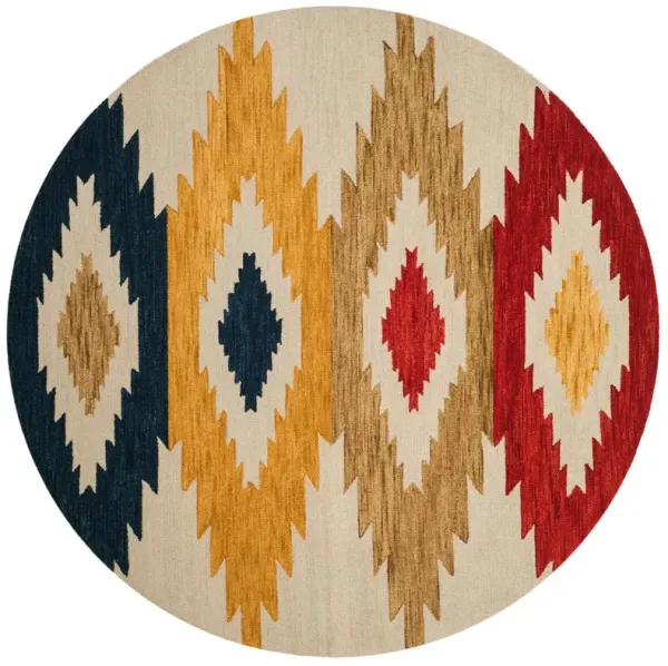 Minnie Hand Tufted Rug, Ivory/Multi