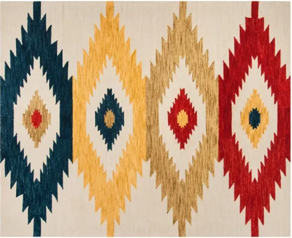 Minnie Hand Tufted Rug, Ivory/Multi