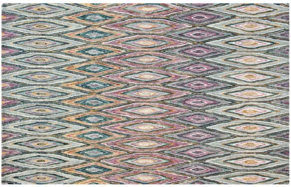 Nerina Hand Tufted Rug, Blue/Pink