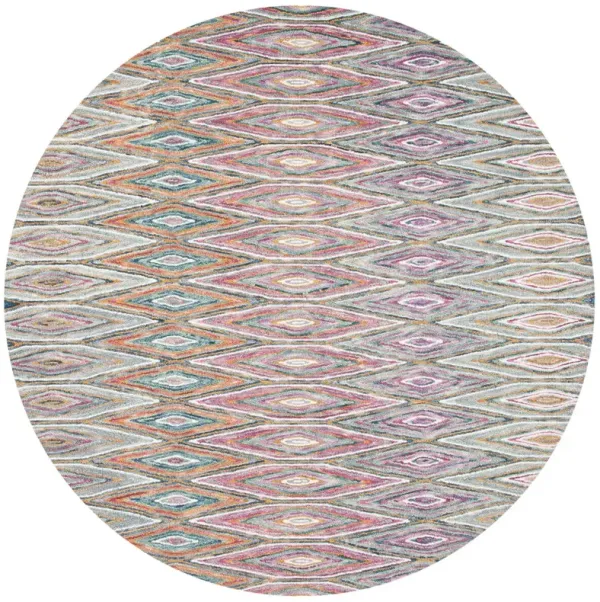 Nerina Hand Tufted Rug, Blue/Pink
