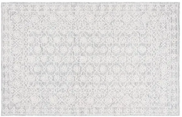 Sylvie Hand Tufted Rug, Grey/Ivory