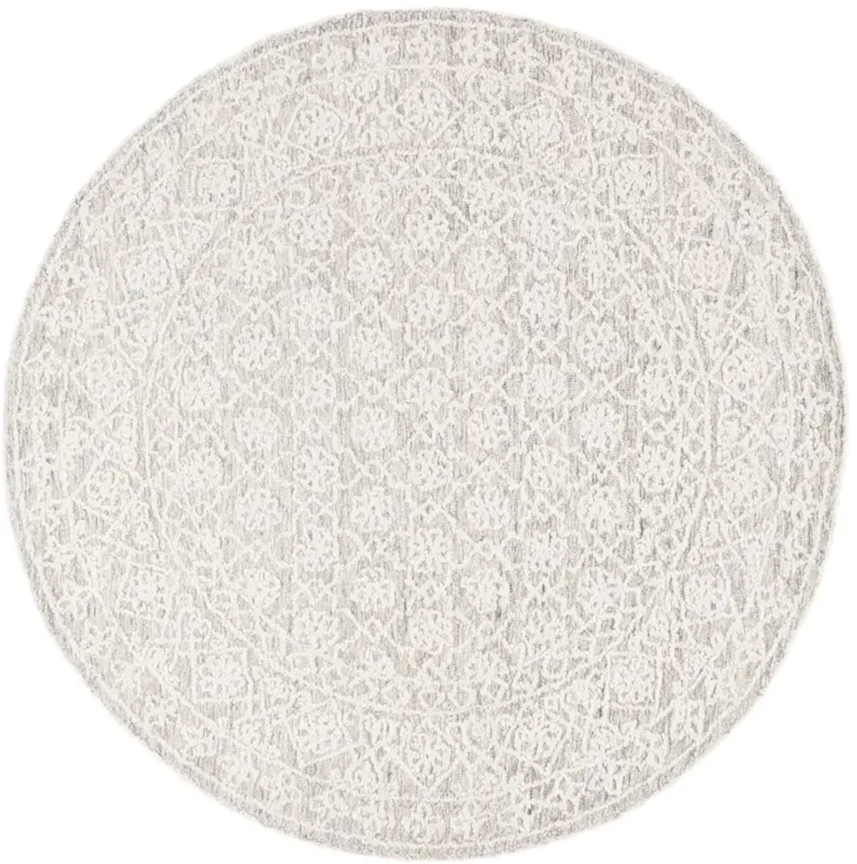 Sylvie Hand Tufted Rug, Grey/Ivory