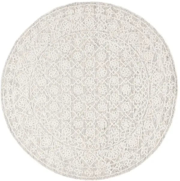 Sylvie Hand Tufted Rug, Grey/Ivory