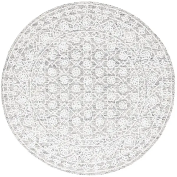 Stella Hand Tufted Rug, Ivory/Grey