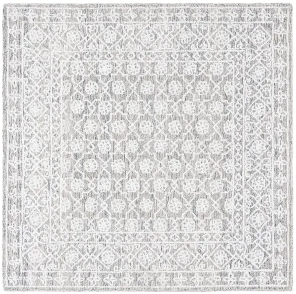 Stella Hand Tufted Rug, Ivory/Grey