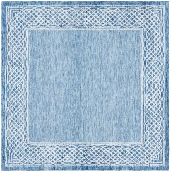 Tabby Hand Tufted Rug, Blue/Ivory