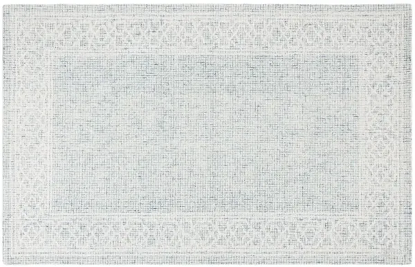 Thea Hand Tufted Rug, Blue/Ivory