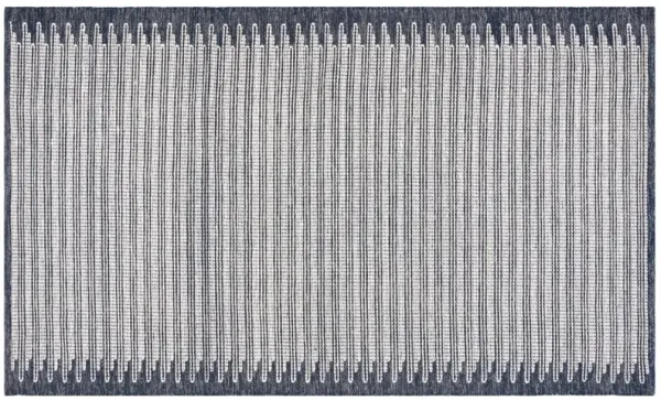 Vesper Hand Tufted Rug, Ivory/Navy