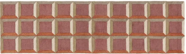 Hazel Hand Tufted Rug, Pink/Beige