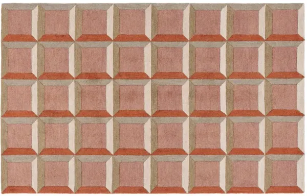 Hazel Hand Tufted Rug, Pink/Beige