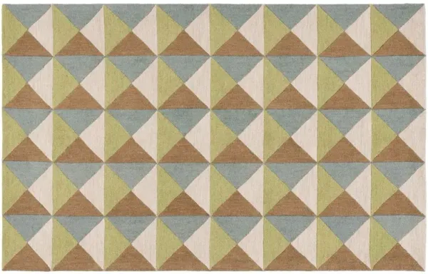 Flora Hand Tufted Rug, Beige/Green