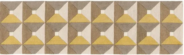 Faye Hand Tufted Rug, Grey/Gold