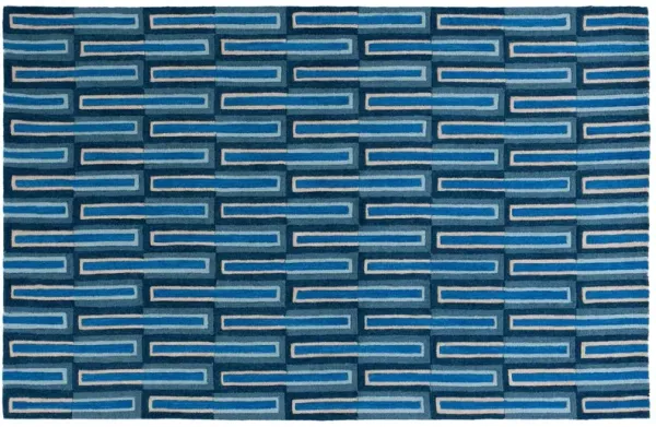 Fawn Hand Tufted Rug, Blue