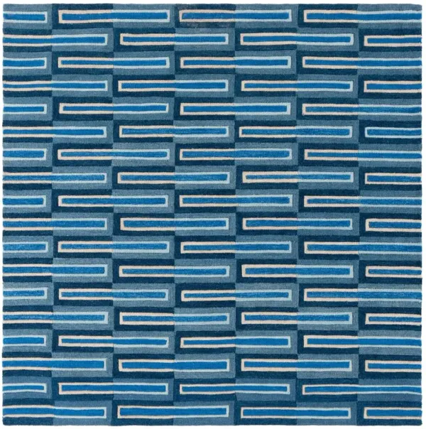 Fawn Hand Tufted Rug, Blue