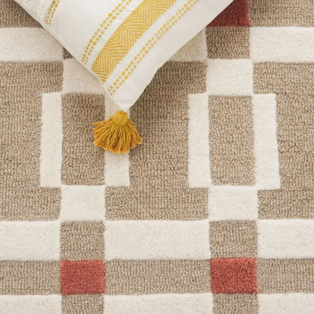 Dori Hand Tufted Rug, Ivory/Beige