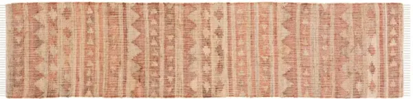 Leonie Hand Woven Rug, Natural/Rust