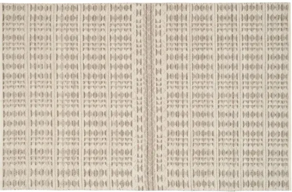 Arrow Hand Woven Rug, Ivory/Light Grey