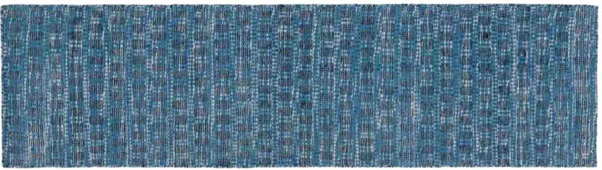 Archie Hand Woven Rug, Blue/Black