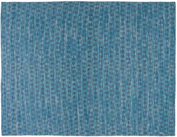 Archie Hand Woven Rug, Blue/Black