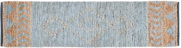 Tweed Hand Woven Rug, Natural/Blue