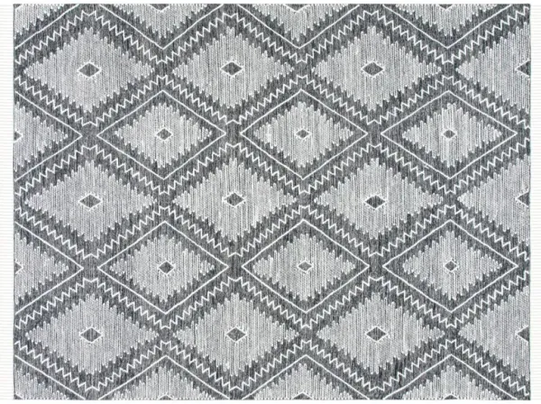 Skye Flatweave Wool Rug, Ivory/Black