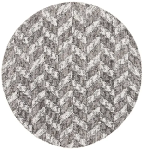 Zara Flatweave Wool Rug, Grey/Ivory