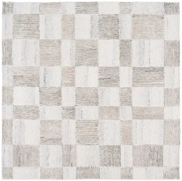 Rooney Hand Tufted Wool Rug, Beige/Brown
