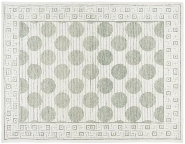 Pine Hand Tufted Rug, Sage/Ivory